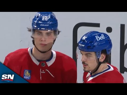 Juraj Slafkovsky, Arber Xhekaj, And A Broken Stick Combine For WACKY Goal