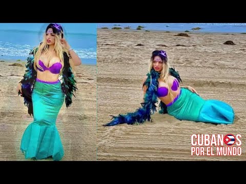Otaola le jode la inspiración de sirenita Ariel de Halloween, a la modelo cubana Dayamí Padrón