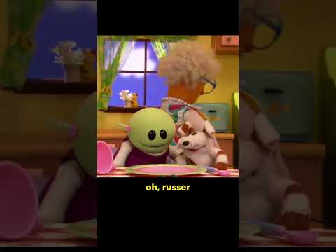 Russer looking over like, “What do you mean, ‘WE’?” 🐶🙈 #nanalan #mona #russer #nana #mess