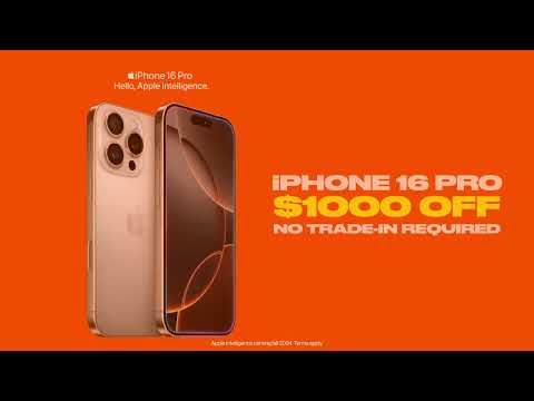 iPhone 16 Pro - $1000 Off - No Trade-in Required