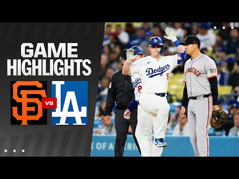 Giants vs. Dodgers Game Highlights (4/1/24) | MLB Highlights