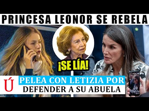 BRUTAL PELEA de Leonor con Letizia A LA LUZ tras llamada a Doña Sofía en cumple de Paloma Rocasolano