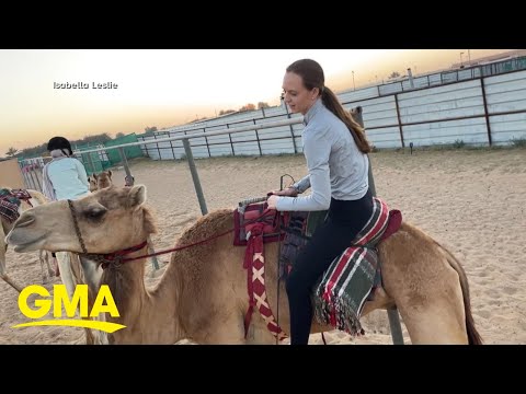 1st US female camel jockey on transforming race