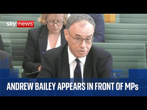 Bank of England governor appears before Commons Treasury Committee