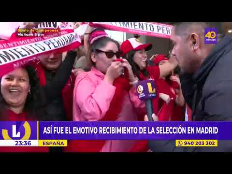 La queca peruana en España recibió a la selección peruana en Madrid