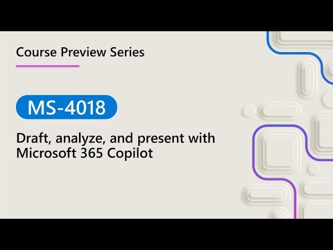 MS-4018 Course Preview