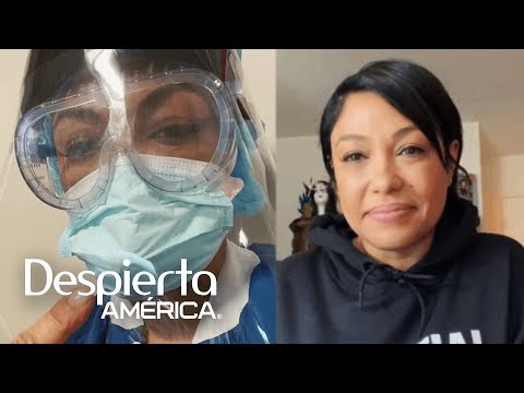 El covid-19 no la detuvo: tras contagiarse, enfermera hispana vuelve a la lucha