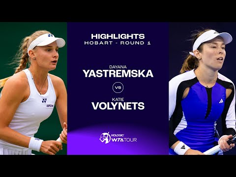 Dayana Yastremska vs. Katie Volynets | 2025 Hobart Round 1 | WTA Match Highlights