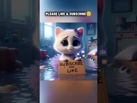 🚨 Never Leave Kids Alone – A Big Warning for Parents!😰 #kitten #sad #shorts