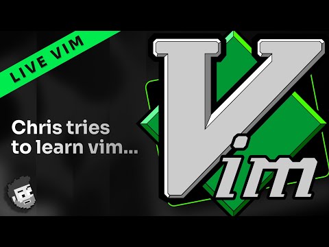 Live VIM: Chris tries to learn VIM (day 1)