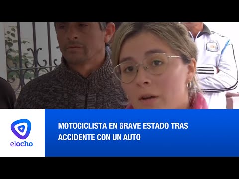 MOTOCICLISTA EN GRAVE ESTADO