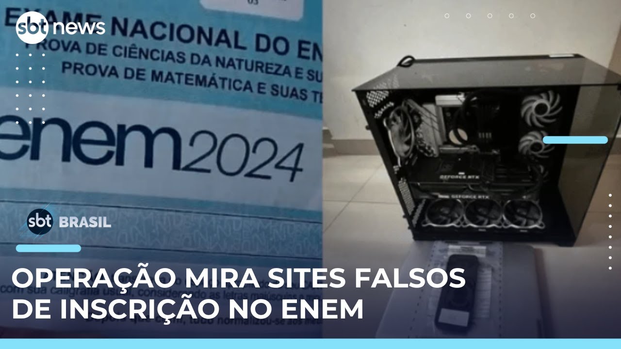 PF investiga golpe de R$ 3 milhões usando sites falsos de inscrição no Enem | SBTBrasil