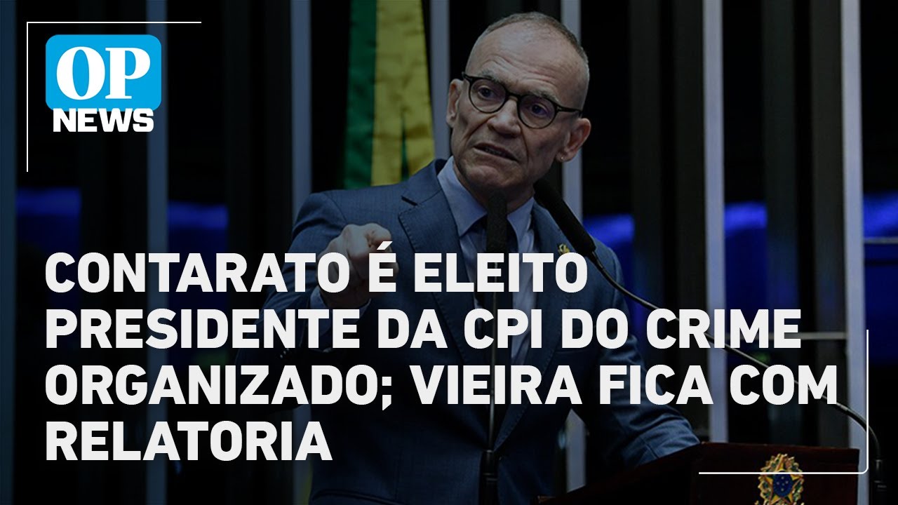 Fabiano Contarato é eleito presidente da CPI do Crime Organizado Vieira será o relator | OP News TV Online Fabiano Contarato é eleito presidente da CPI do Crime Organizado Vieira será o relator | OP News