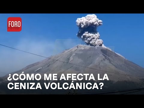 Ceniza del volcán Popocatépetl provoca casos de rinitis alérgica y faringitis - Las Noticias