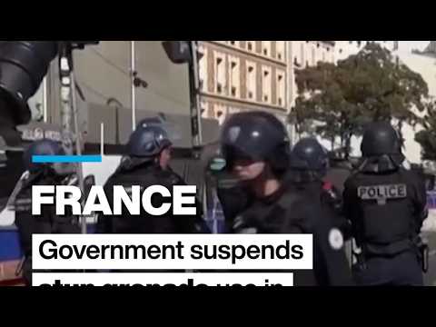 France: Government suspends stun grenade use in school protests • FRANCE 24 English