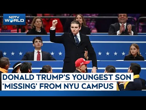 Trump News Today | Donald Trump's Youngest Son, Barron Trump, 'Missing' From NYU Campus | LIVE