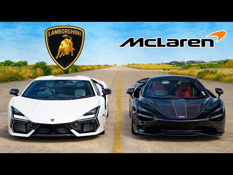 Lamborghini RTO vs. McLaren 750s: Drag Race Showdown