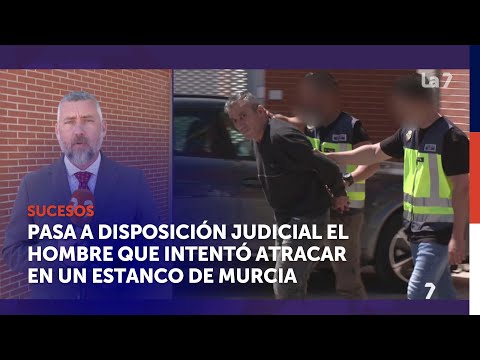 Pasa a disposición judicial el hombre que intentó atracar en un estanco de Murcia con un cuchillo