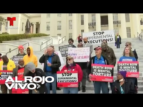 Protestan y piden suspender primera ejecución por hipoxia de nitrógeno en Alabama