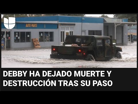 Imágenes de los daños e inundaciones que deja Debby tras su paso por Florida y Georgia