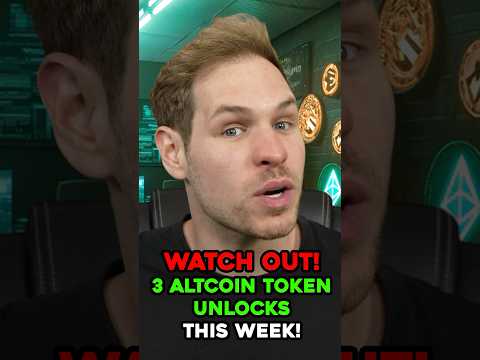 Watch Out! 3 Altcoin Token Unlocks THIS week! #shorts