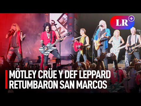 Rockeros revivieron gloriosas épocas del metal con Mötley Crüe y Def Leppard en San Marcos | #LR