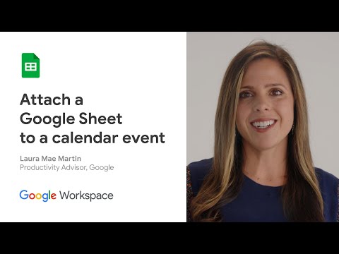 Attach a Google Sheet to a calendar event