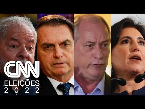 Lula, Bolsonaro, Ciro e Tebet participam de atos na Bahia | CNN SÁBADO