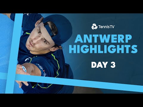 De Minaur Starts Campaign; Auger-Aliassime Plays Fucsovics & More | Antwerp 2024 Day 3 Highlights