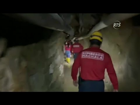 Realizan labores de rescate de mineros atrapados en Zaruma