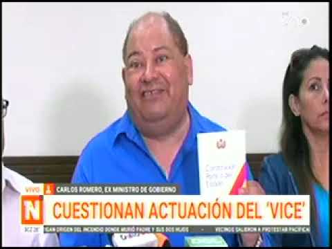 18062024   CARLOS ROMERO   CUESTIONAN ACTUACION DEL VICE DAVID CHOQUEHUANCA   UNO