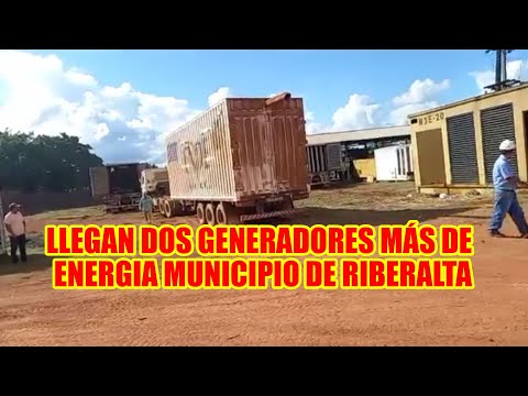 ARRIBAN DOS NUEVOS GENERADORES DE ENERGIA A LA PLANTA EL PALMAR MUNICIPIO DE RIBERALTA..