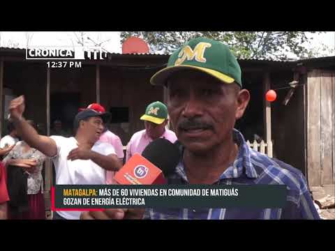 Inauguran proyecto de energía eléctrica en la comunidad Sebadilla Arriba, Matiguás - Nicaragua
