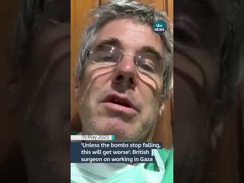 Dr Tom Potokar, a British surgeon in Khan Younis, has described the situation in Gaza  #itvnews