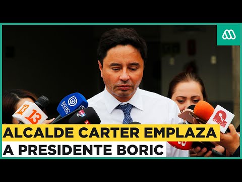 Alcalde Carter emplaza a presidente Boric ante crisis de seguridad en Región Metropolitana