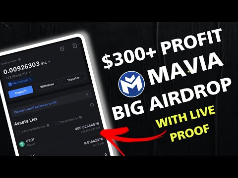 300$-400$ Get From Mavia Game  Airdrop | New Crypto Airdrop 2024 | #Airdrop