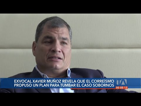 Explosivo testimonio de Xavier Muñoz que salpica al expresidente Rafael Correa