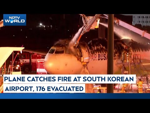 Korea Flight Fire | Plane Catches Fire At South Korean Airport, All 176 Passengers Evacuated Safely