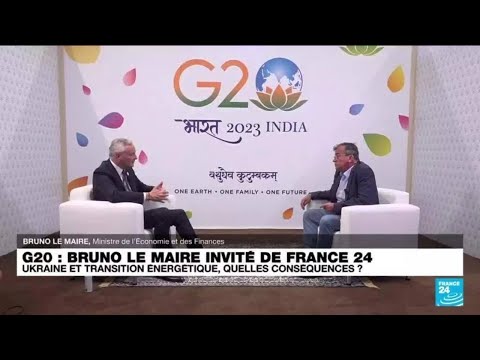 Bruno le Maire au G20 : Ukraine et transition énergétique, quelles conséquences ? • FRANCE 24