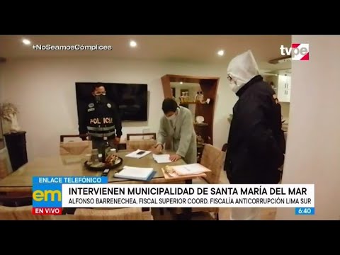 Fiscalía allana Municipalidad de Santa María del Mar y casa del alcalde Jiries Jamis