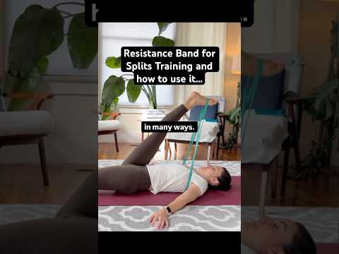 Resistance Band for Splits Training 💪🏼✨ Full class on the channel #flexibilitytraining
