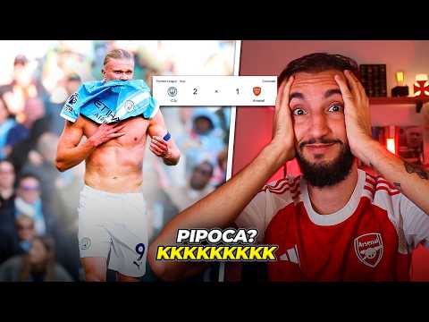 Man City 2 x 1 Arsenal - HAALAND FEZ O ARSENAL PIPOCAR DNV? KKKKKK