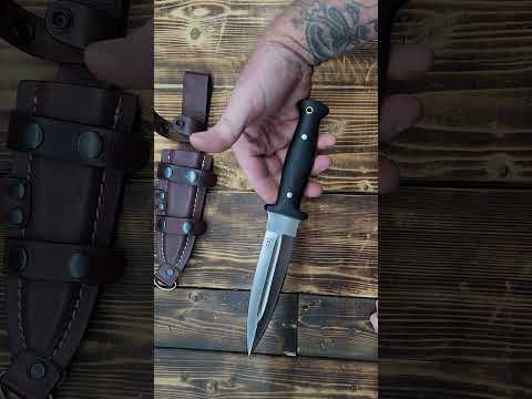 GCS Handmade Double Edge Knife Full Tang Black Micarta D2 Steel Sheath,  👇 https://amzn.to/4oIrB89