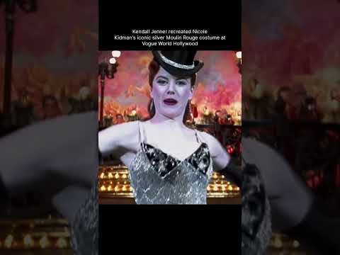 Kendall Jenner recreated Nicole kidman’s iconic silver Molin Rouge #kendalljenner