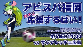 アビスパ福岡応援するばい！！！！！百年構想リーグ第6節 2026年4月5日サンフレッチェ広島戦 #アビスパ福岡