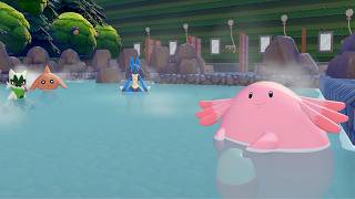 地下に大浴場を作りました　【ぽこあポケモン】