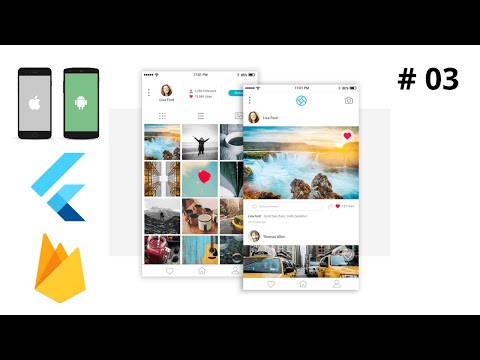 Connect Flutter App to Firebase Tutorial | Make Android & iOS Photo Sharing App like Pinterest Clone