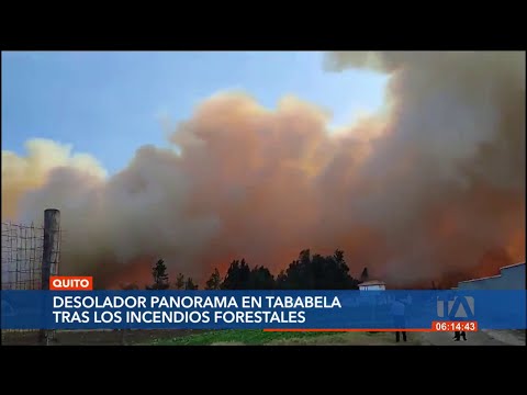 Imposible cuantificar las hectáreas afectadas por el fuego en Tababela, afirman autoridades
