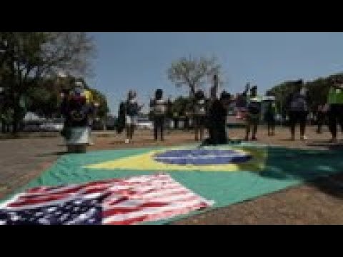 Brazilians rally in support of Trump