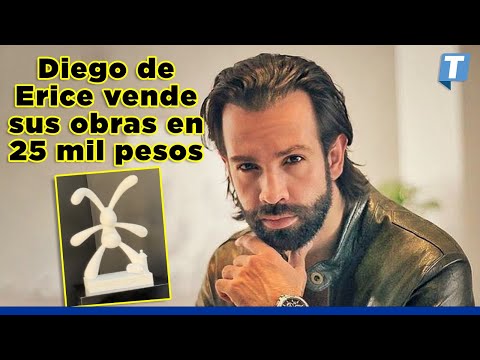 Diego de Erice vende sus obras en 25 mil pesos y lo critican en redes